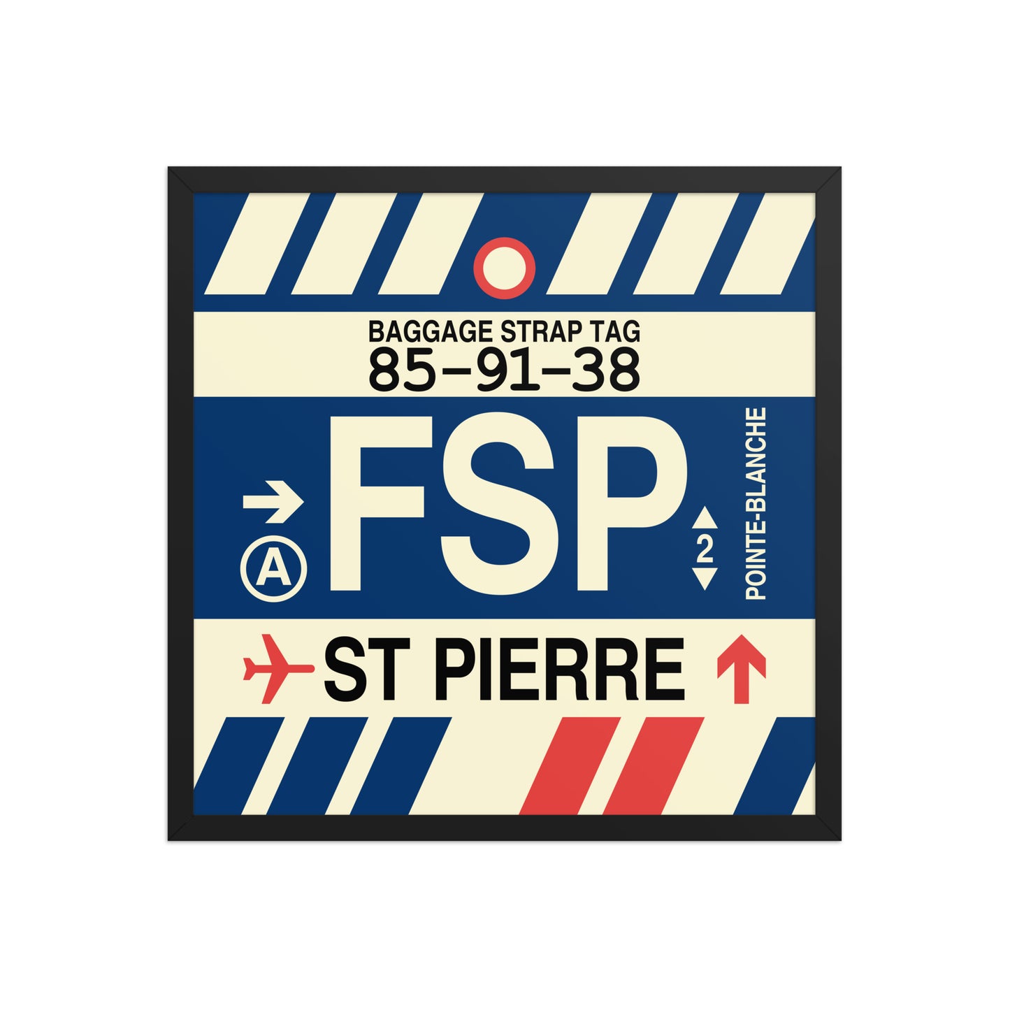 Travel-Themed Framed Print • FSP St-Pierre Souvenir • YHM Designs - Image 05
