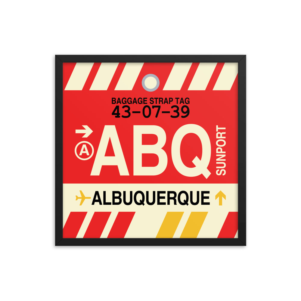 Travel-Themed Framed Print • ABQ Albuquerque • YHM Designs - Image 05