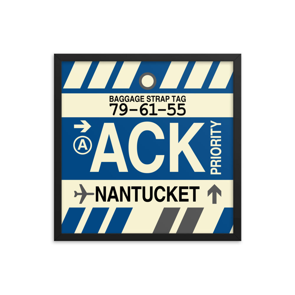 Travel-Themed Framed Print • ACK Nantucket • YHM Designs - Image 05