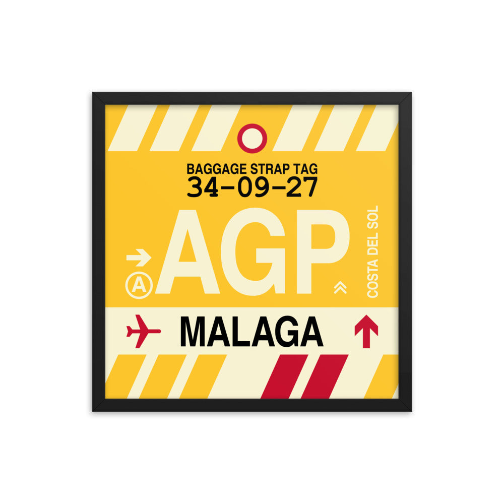 Travel-Themed Framed Print • AGP Malaga • YHM Designs - Image 05