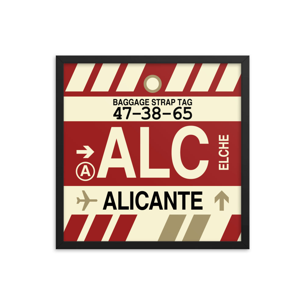 Travel-Themed Framed Print • ALC Alicante • YHM Designs - Image 05