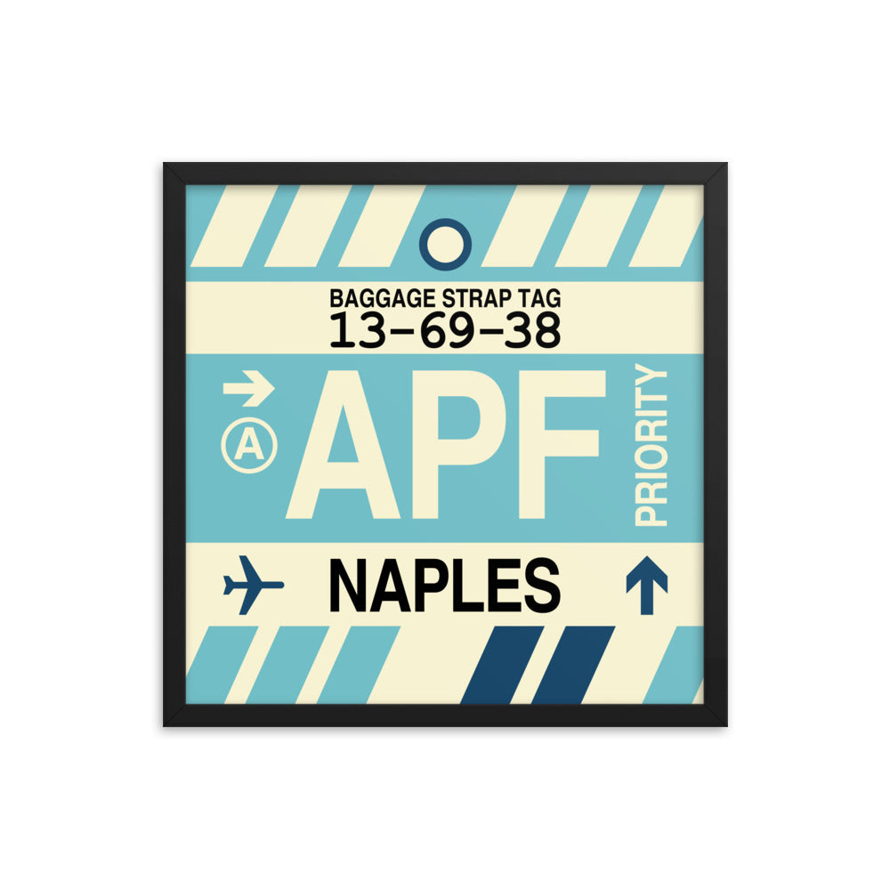 Travel-Themed Framed Print • APF Naples Souvenir • YHM Designs - Image 05