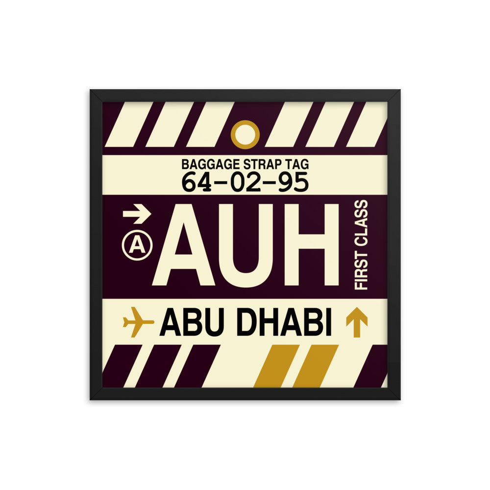 Travel-Themed Framed Print • AUH Abu Dhabi • YHM Designs - Image 05