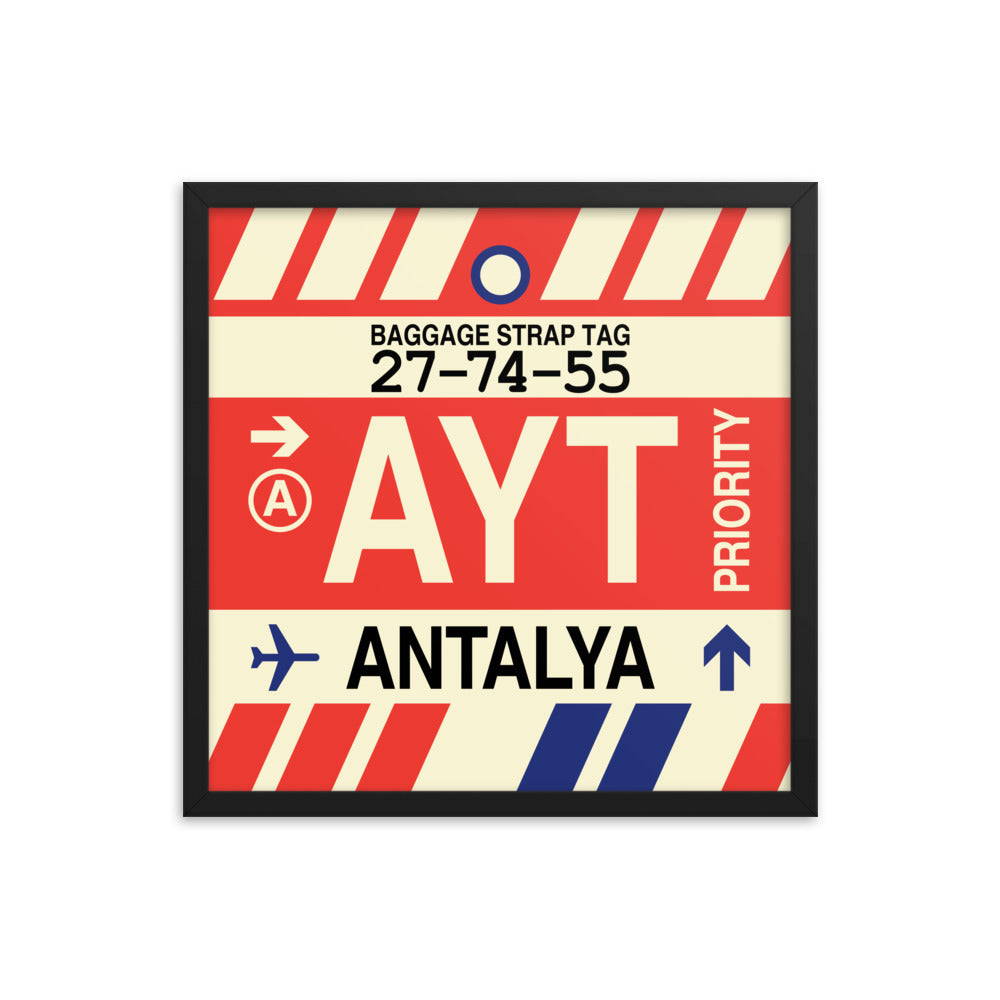 Travel-Themed Framed Print • AYT Antalya • YHM Designs - Image 05