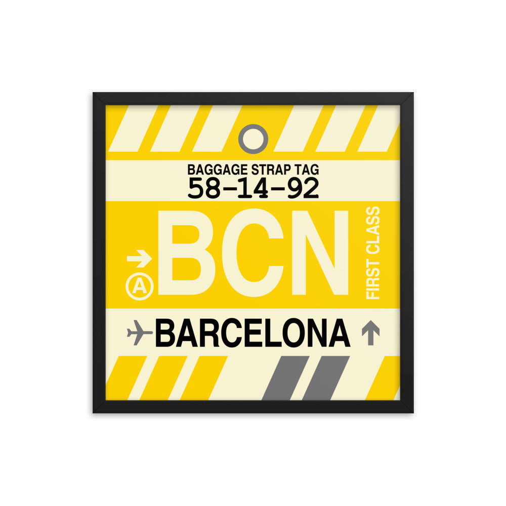 Travel-Themed Framed Print • BCN Barcelona • YHM Designs - Image 05