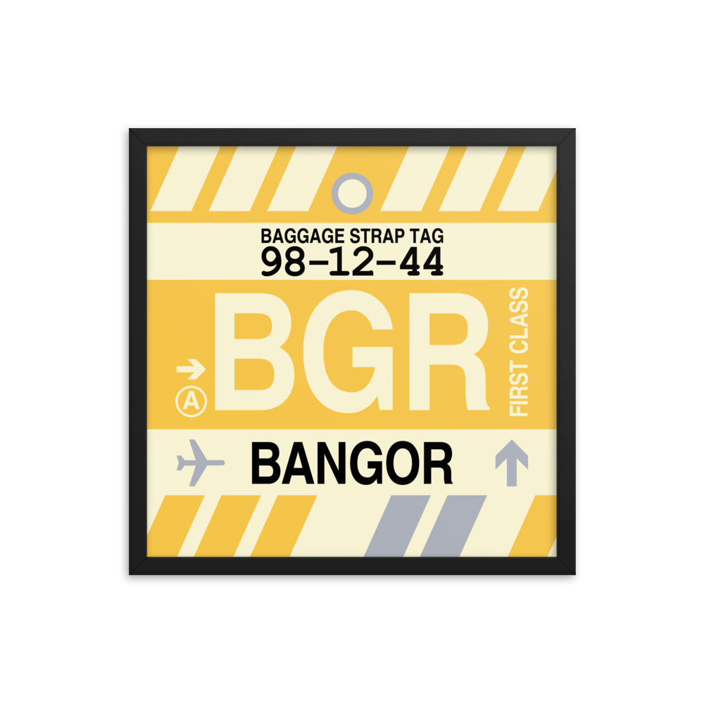 Travel-Themed Framed Print • BGR Bangor • YHM Designs - Image 05