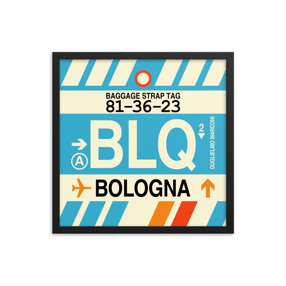 Travel-Themed Framed Print • BLQ Bologna Souvenir • YHM Designs - Image 05