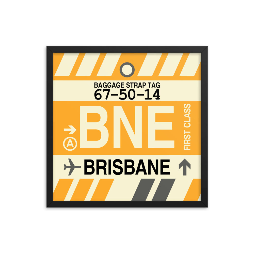 Travel-Themed Framed Print • BNE Brisbane • YHM Designs - Image 05