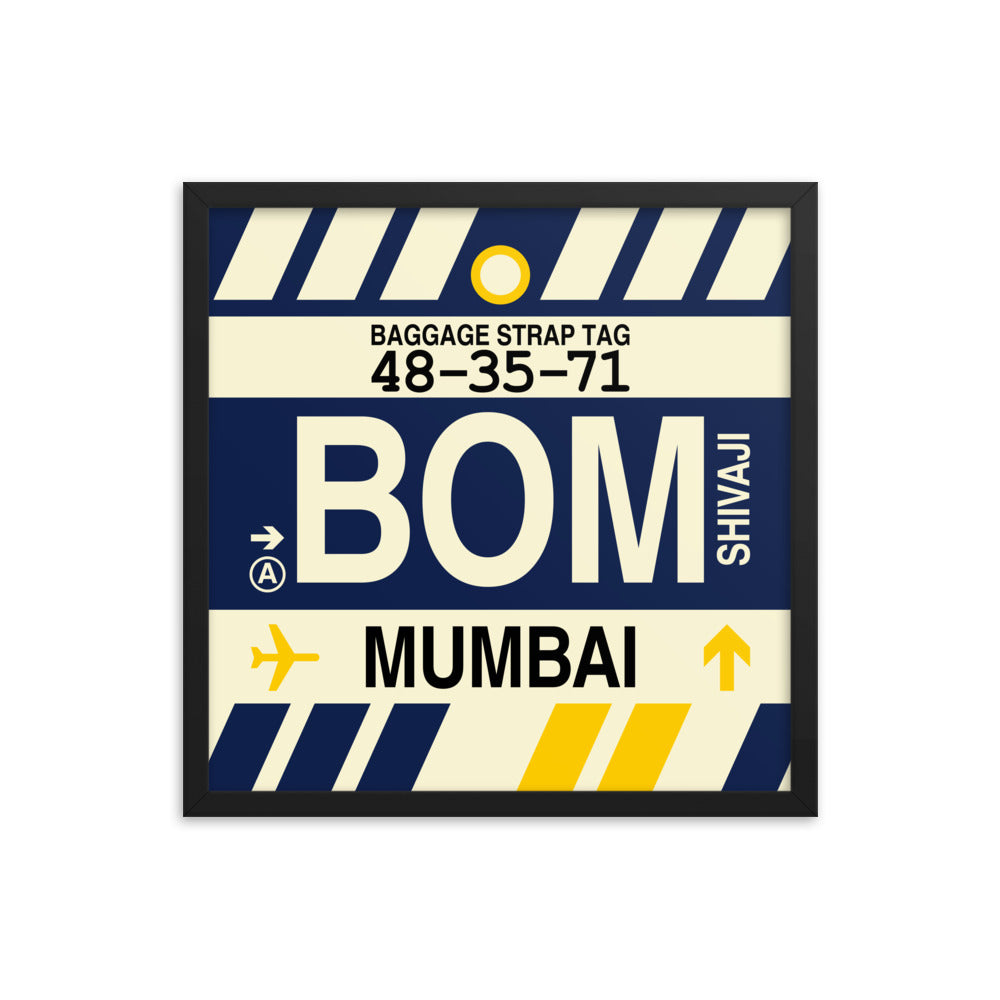 Travel-Themed Framed Print • BOM Mumbai • YHM Designs - Image 05