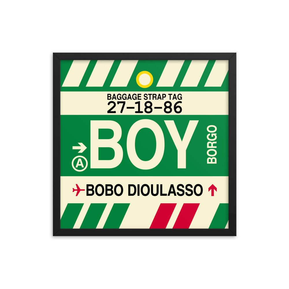 Travel-Themed Framed Print • BOY Bobo Dioulasso Souvenir • YHM Designs - Image 05
