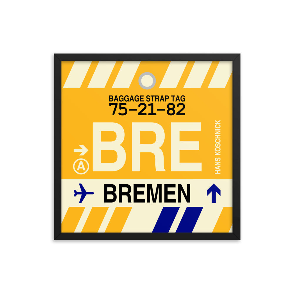 Travel-Themed Framed Print • BRE Bremen • YHM Designs - Image 05