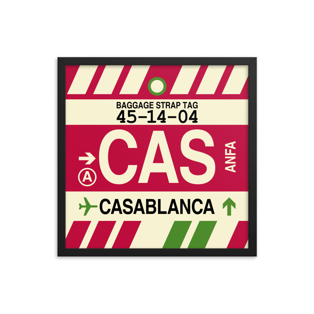 Travel-Themed Framed Print • CAS Casablanca Souvenir • YHM Designs - Image 05