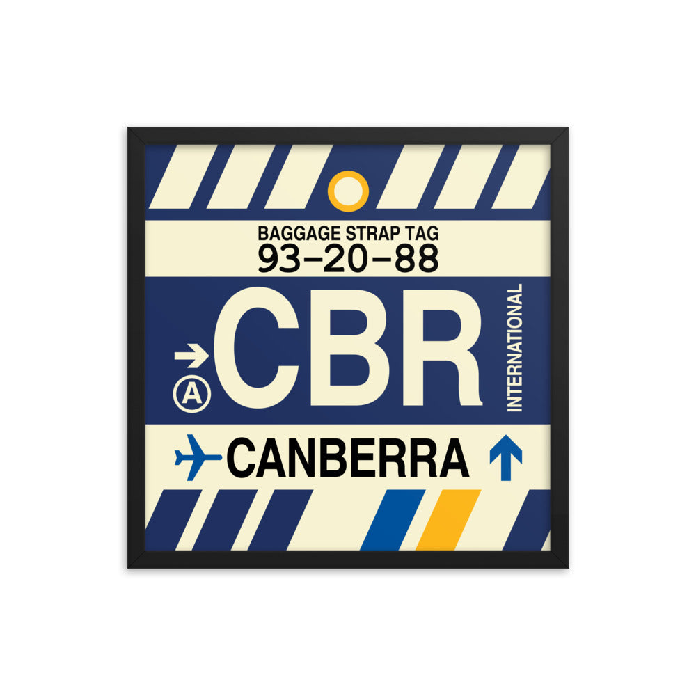 Travel-Themed Framed Print • CBR Canberra Souvenir • YHM Designs - Image 05