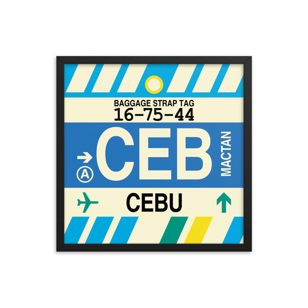 Travel-Themed Framed Print • CEB Cebu Souvenir • YHM Designs - Image 05