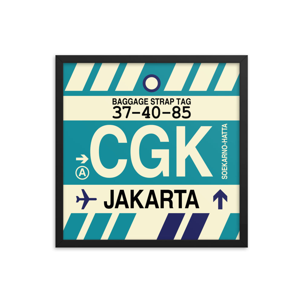 Travel-Themed Framed Print • CGK Jakarta • YHM Designs - Image 05