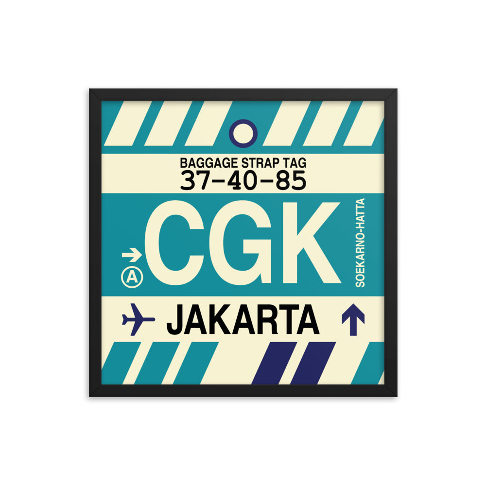 Travel-Themed Framed Print • CGK Jakarta Souvenir • YHM Designs - Image 05