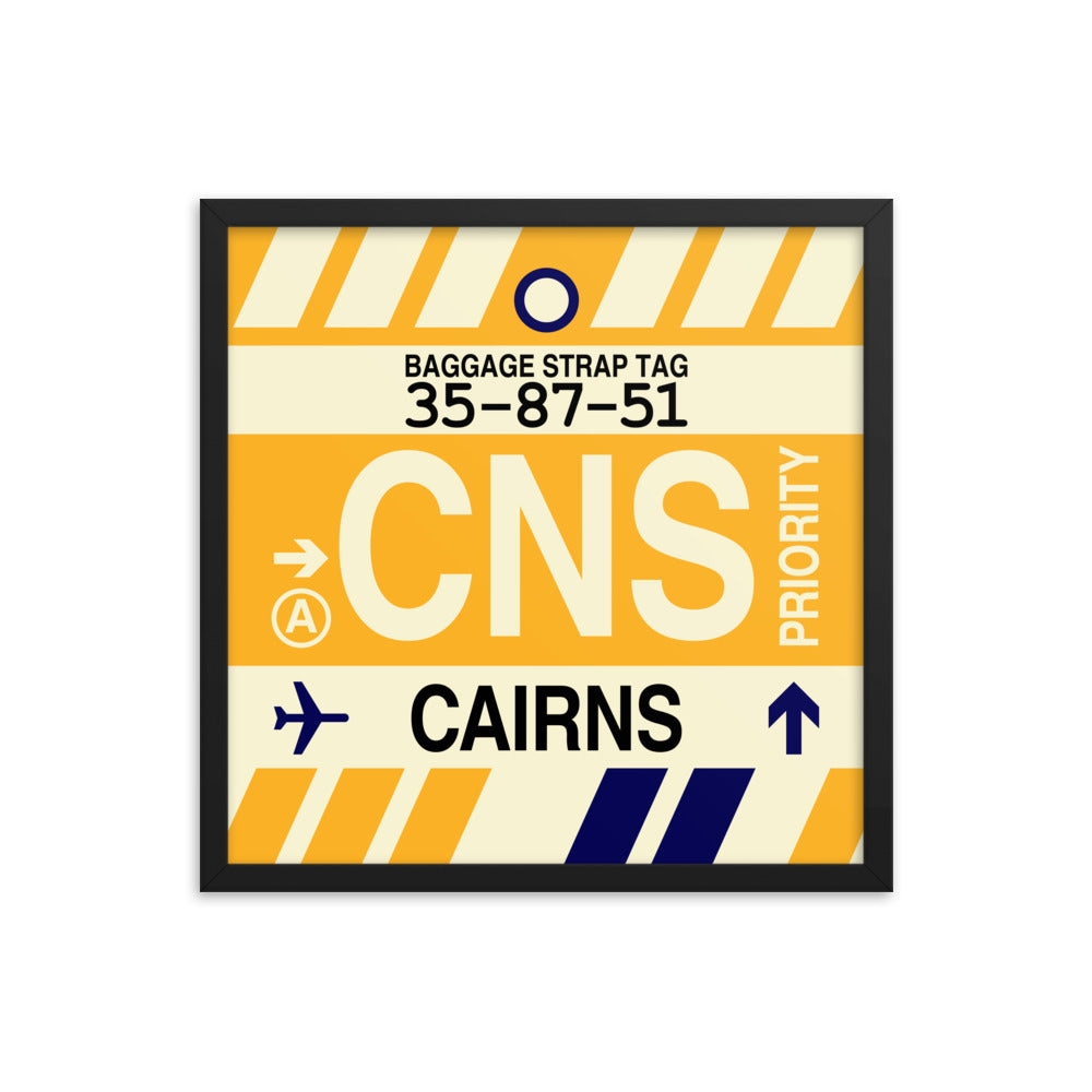 Travel-Themed Framed Print • CNS Cairns • YHM Designs - Image 05