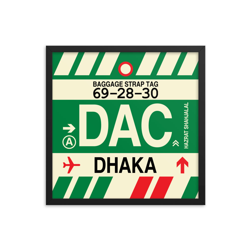 Travel-Themed Framed Print • DAC Dhaka Souvenir • YHM Designs - Image 05