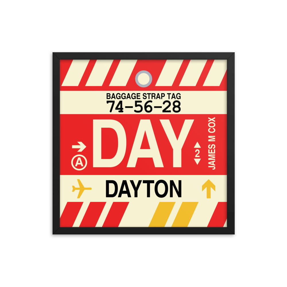Travel-Themed Framed Print • DAY Dayton • YHM Designs - Image 05