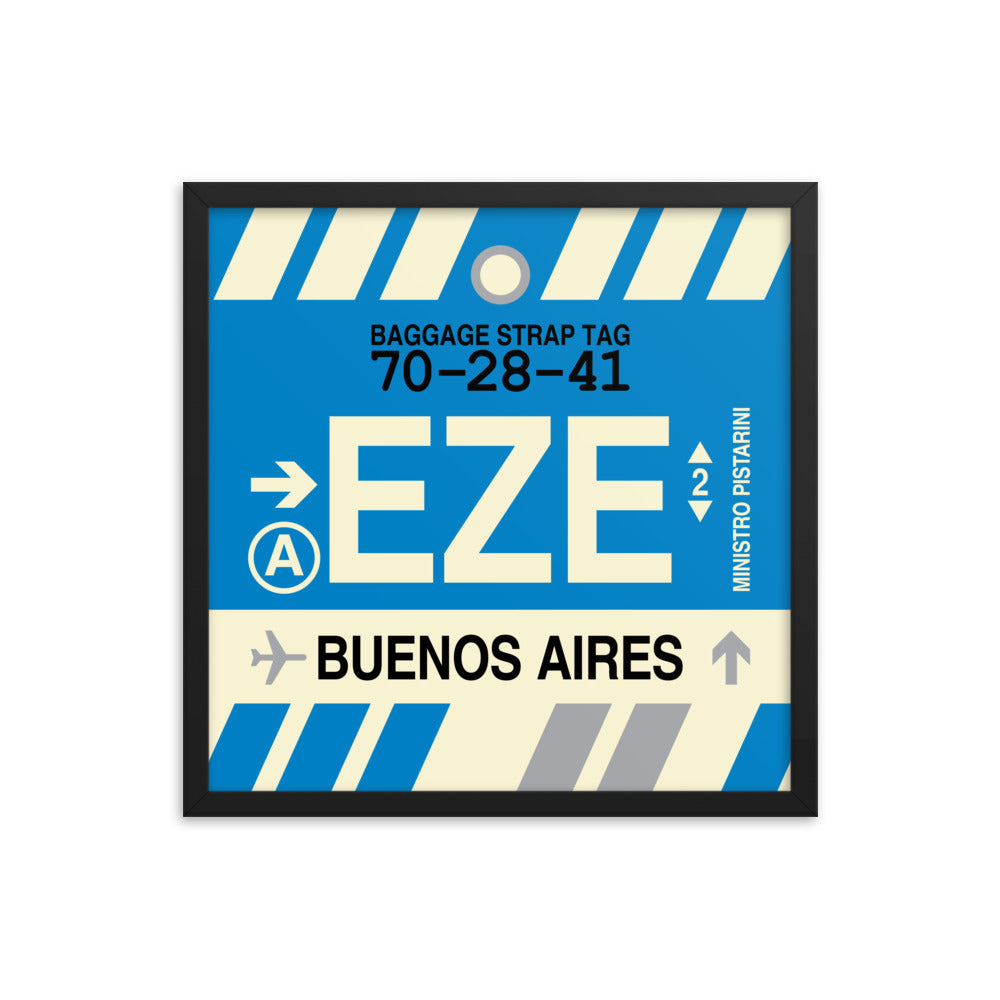 Travel-Themed Framed Print • EZE Buenos Aires • YHM Designs - Image 05