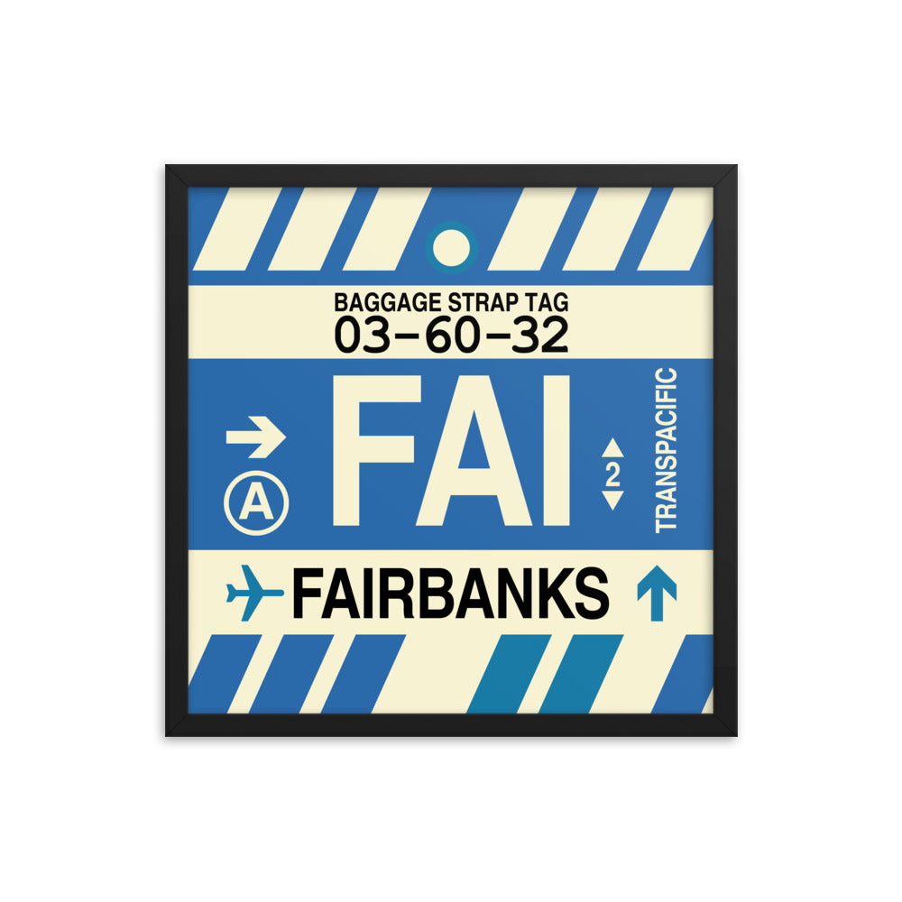 Travel-Themed Framed Print • FAI Fairbanks • YHM Designs - Image 05