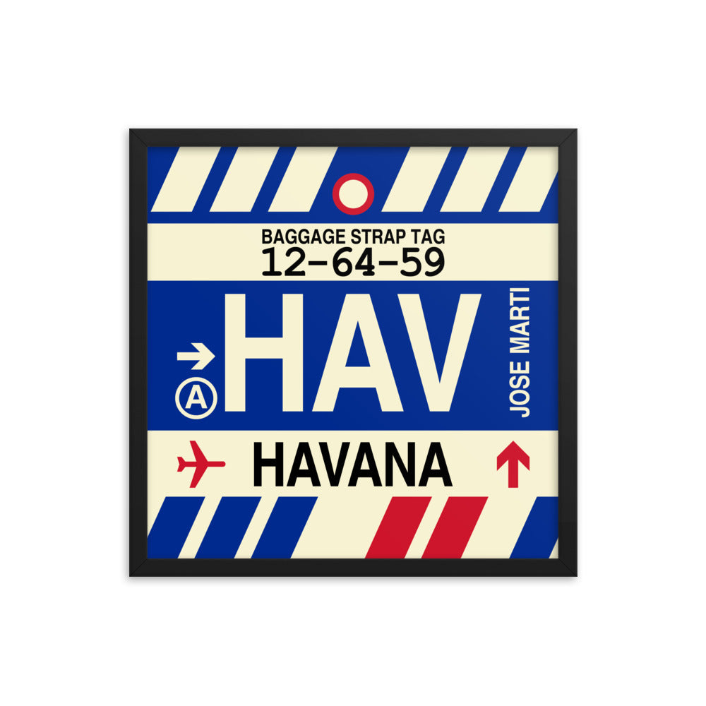 Travel-Themed Framed Print • HAV Havana • YHM Designs - Image 05