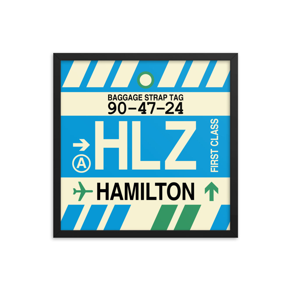 Travel-Themed Framed Print • HLZ Hamilton Souvenir • YHM Designs - Image 05
