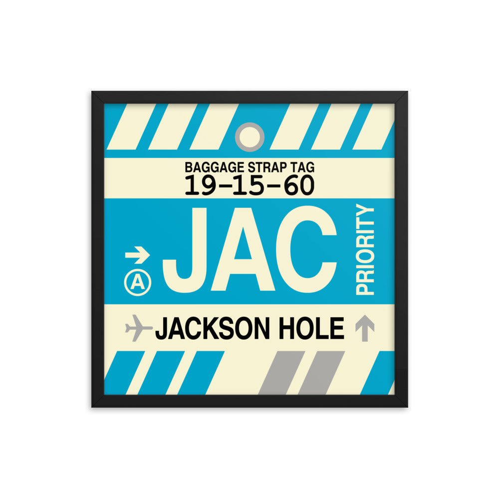 Travel-Themed Framed Print • JAC Jackson Hole • YHM Designs - Image 05