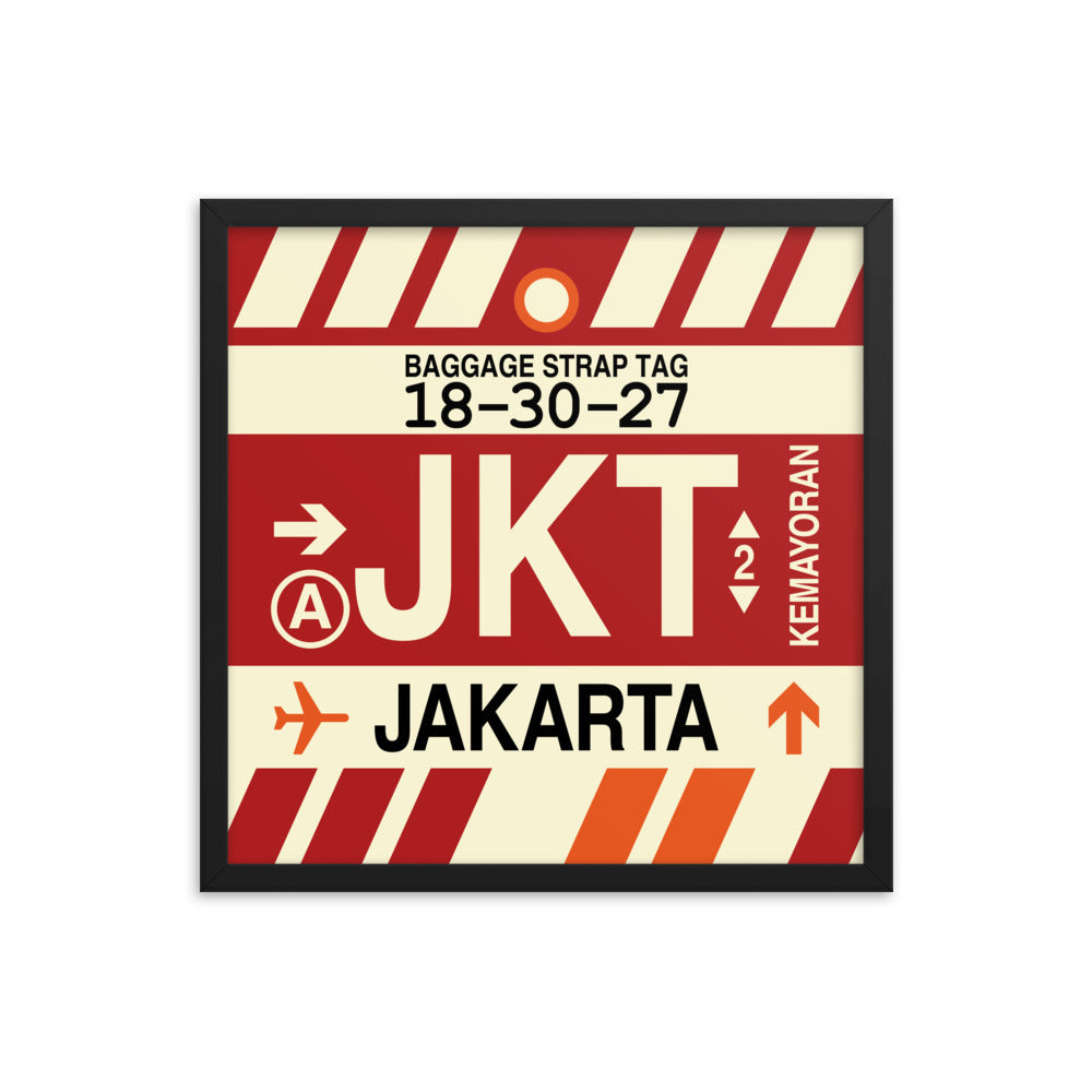 Travel-Themed Framed Print • JKT Jakarta Souvenir • YHM Designs - Image 05