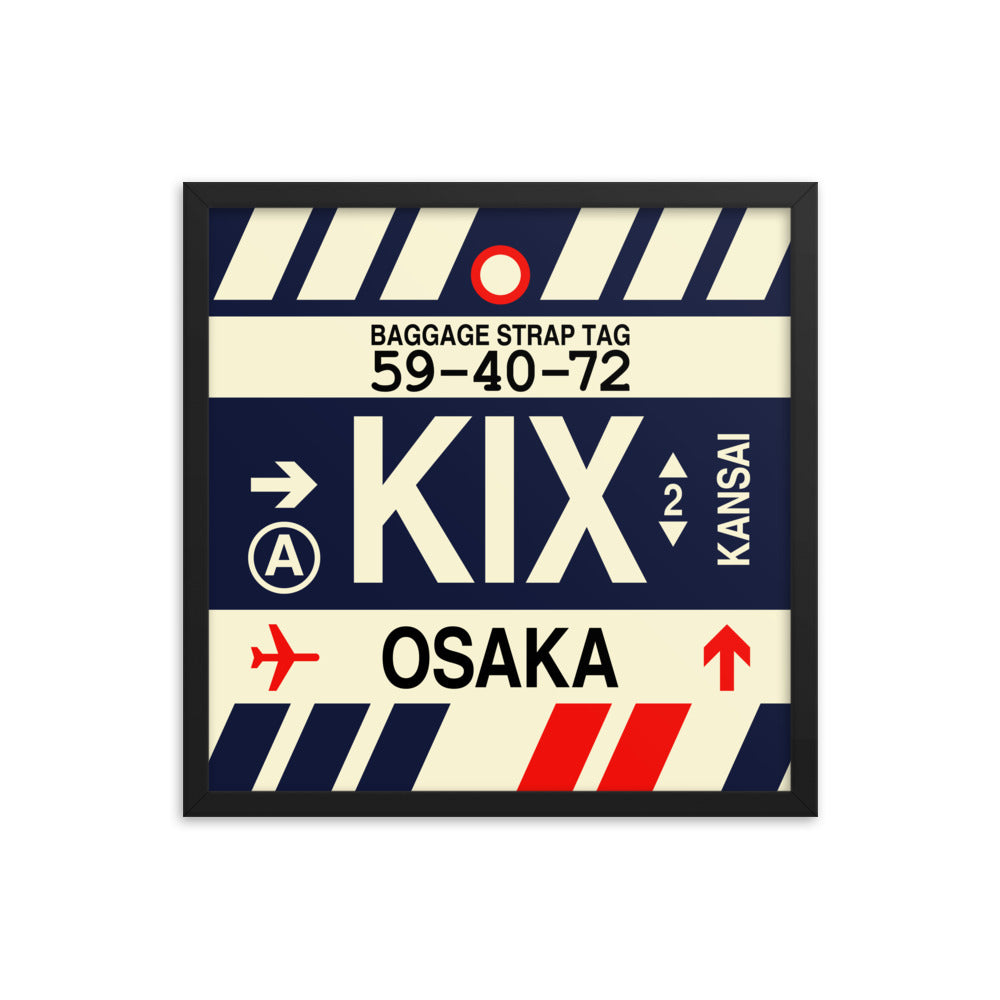 Travel-Themed Framed Print • KIX Osaka Souvenir • YHM Designs - Image 05