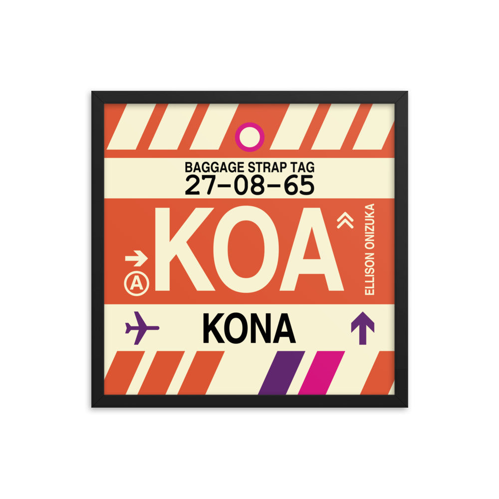 Travel-Themed Framed Print • KOA Kona • YHM Designs - Image 05