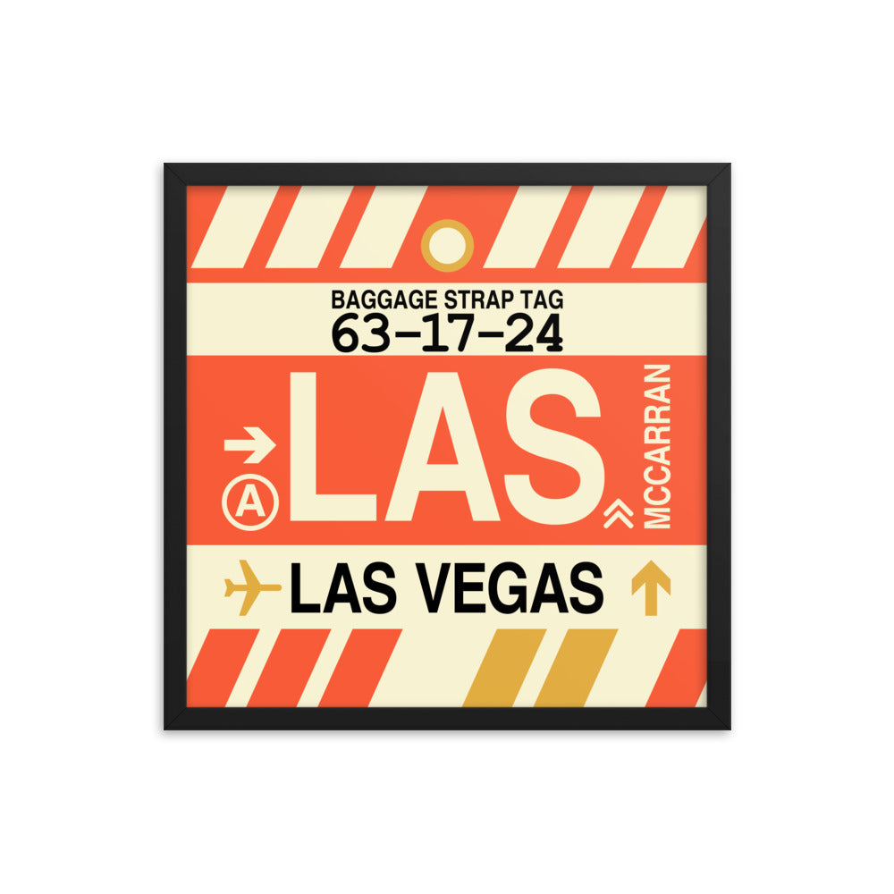 Travel-Themed Framed Print • LAS Las Vegas • YHM Designs - Image 05