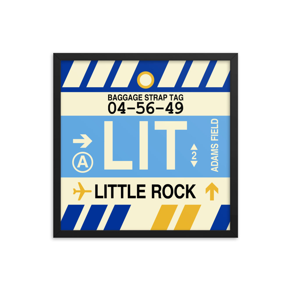 Travel-Themed Framed Print • LIT Little Rock • YHM Designs - Image 05
