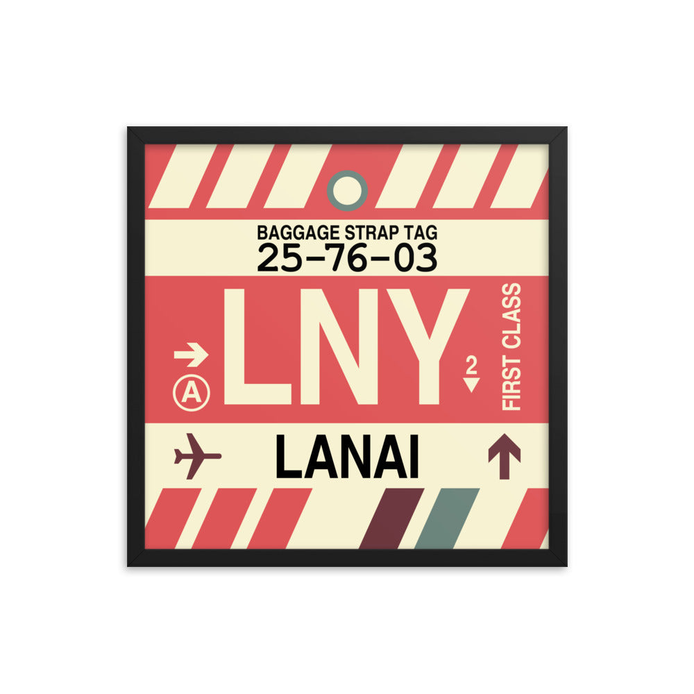 Travel-Themed Framed Print • LNY Lanai • YHM Designs - Image 05