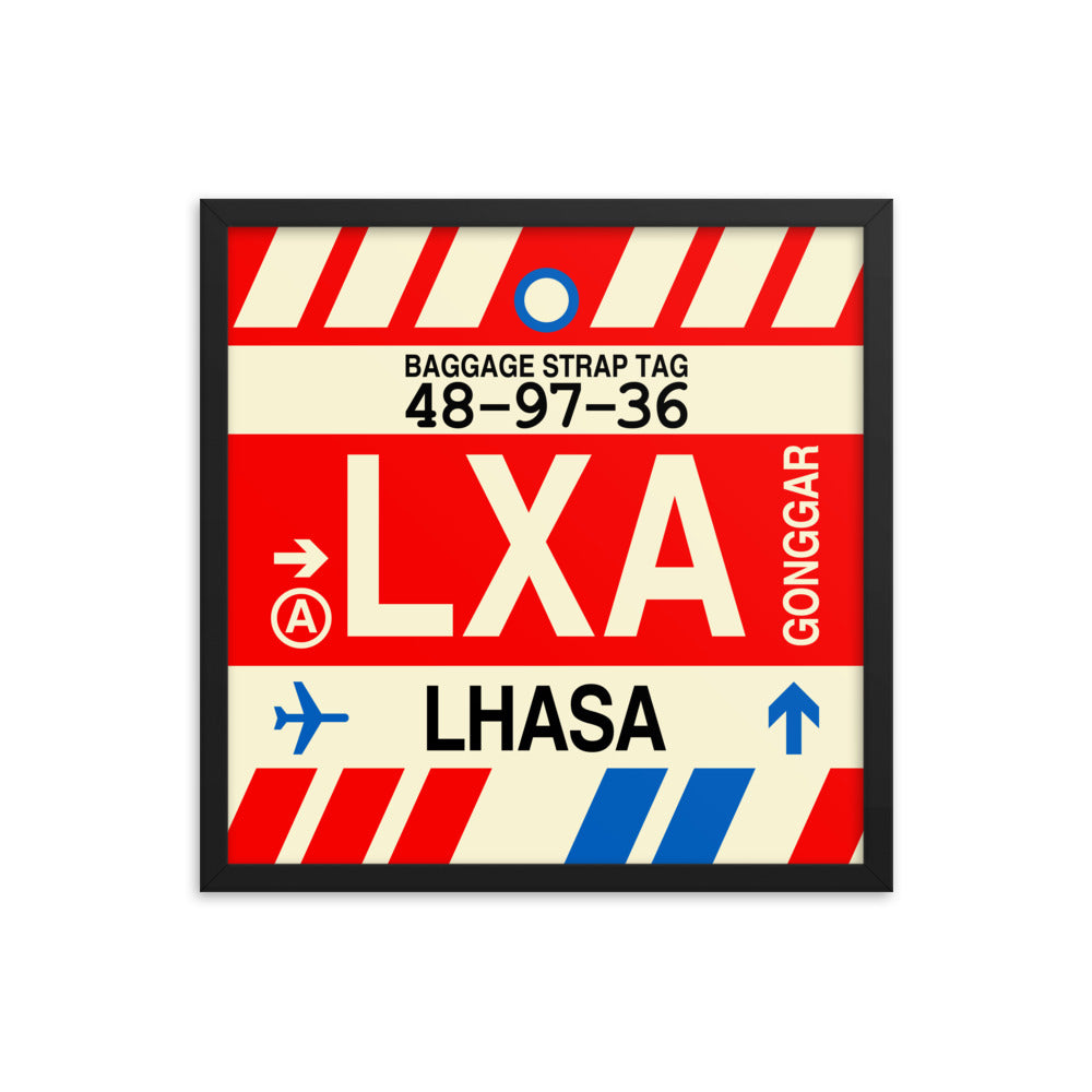 Travel-Themed Framed Print • LXA Lhasa Souvenir • YHM Designs - Image 05