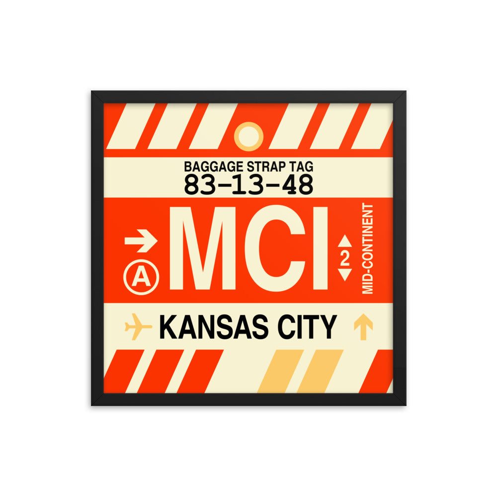 Travel-Themed Framed Print • MCI Kansas City • YHM Designs - Image 05