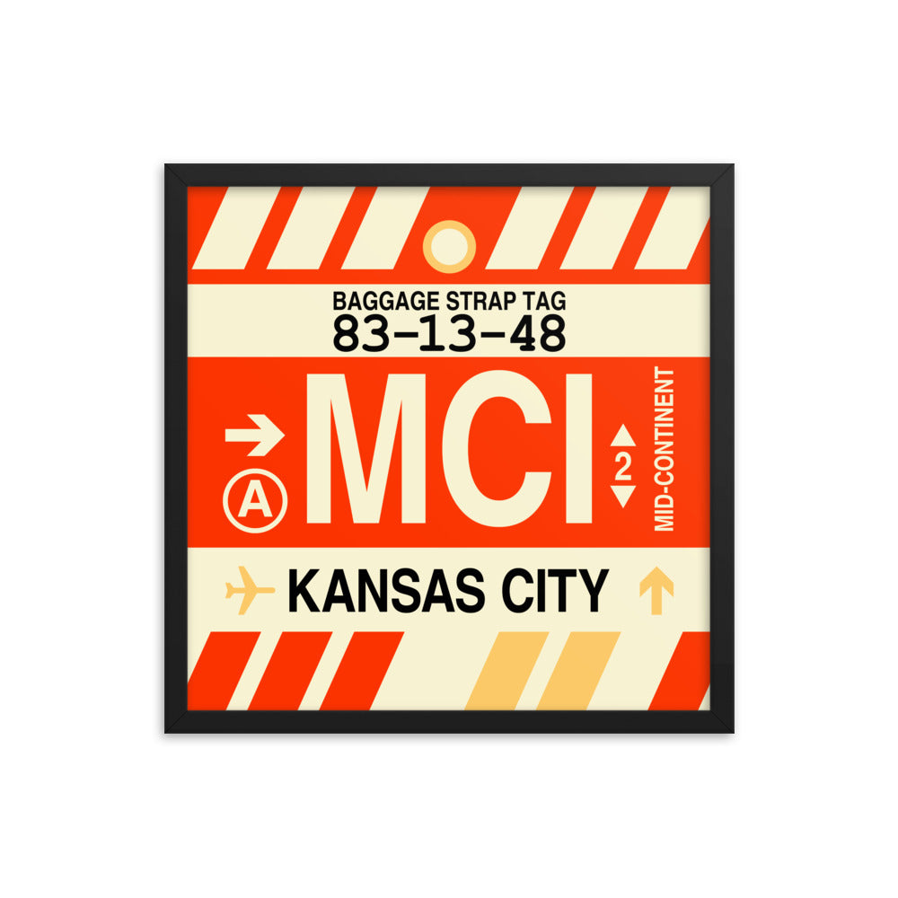 Travel-Themed Framed Print • MCI Kansas City Souvenir • YHM Designs - Image 05