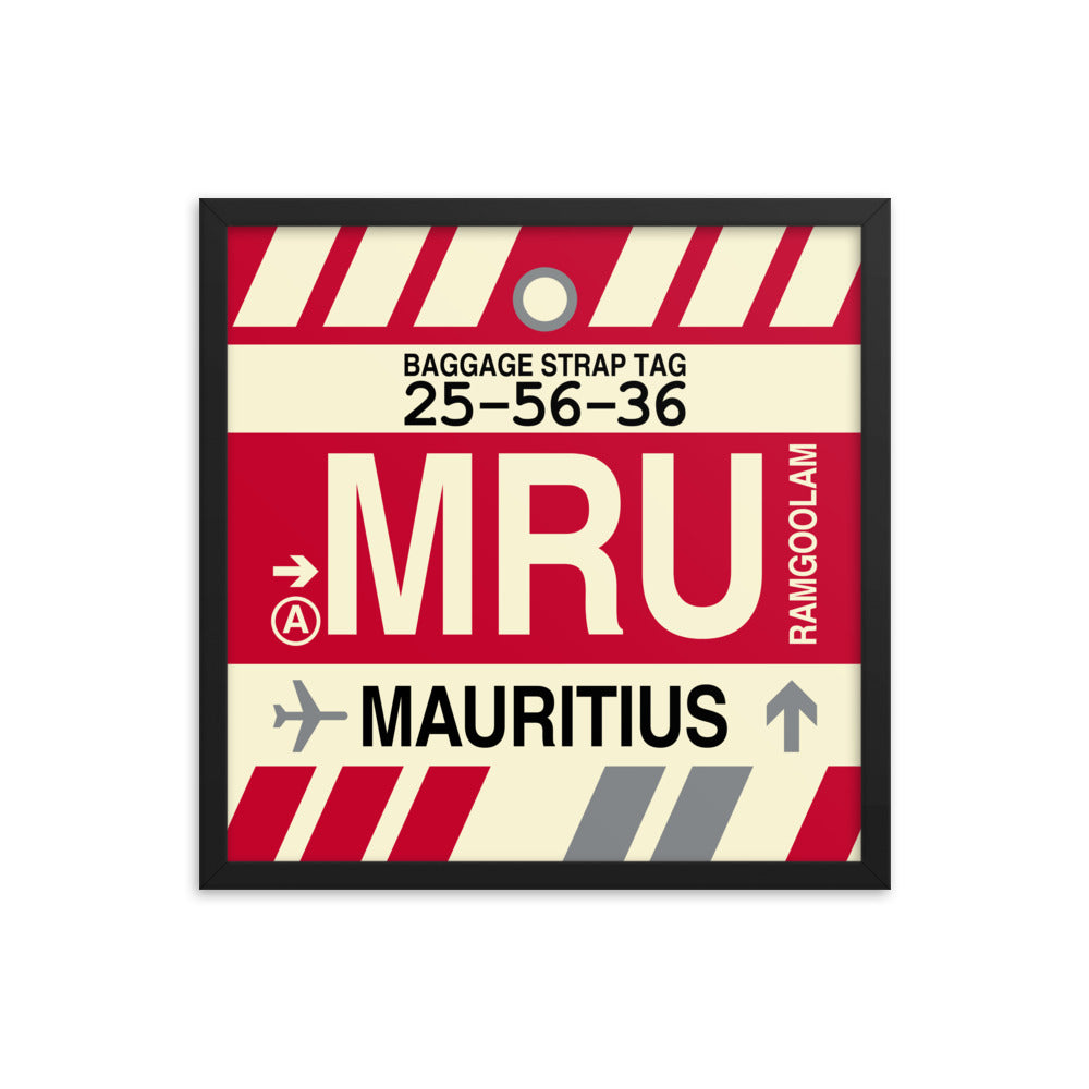 Travel-Themed Framed Print • MRU Port Louis Souvenir • YHM Designs - Image 05