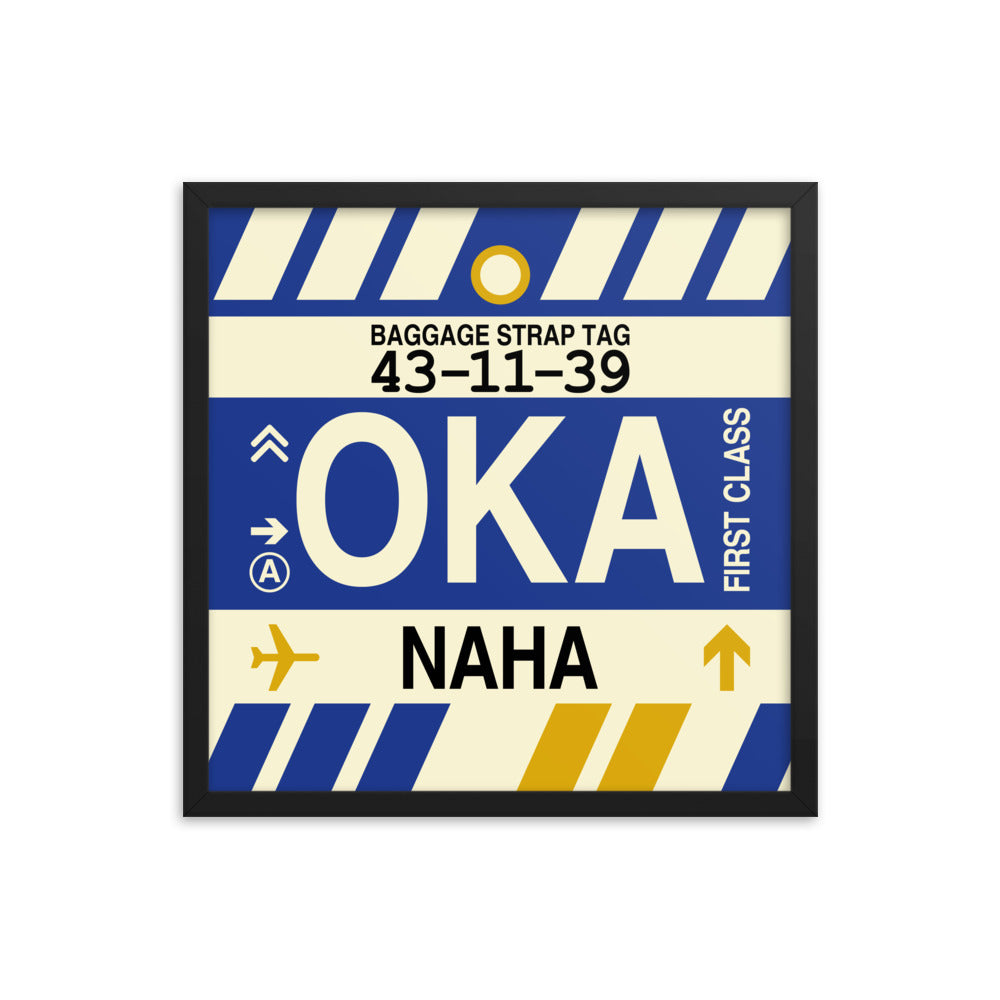Travel-Themed Framed Print • OKA Naha (Okinawa) Souvenir • YHM Designs - Image 05