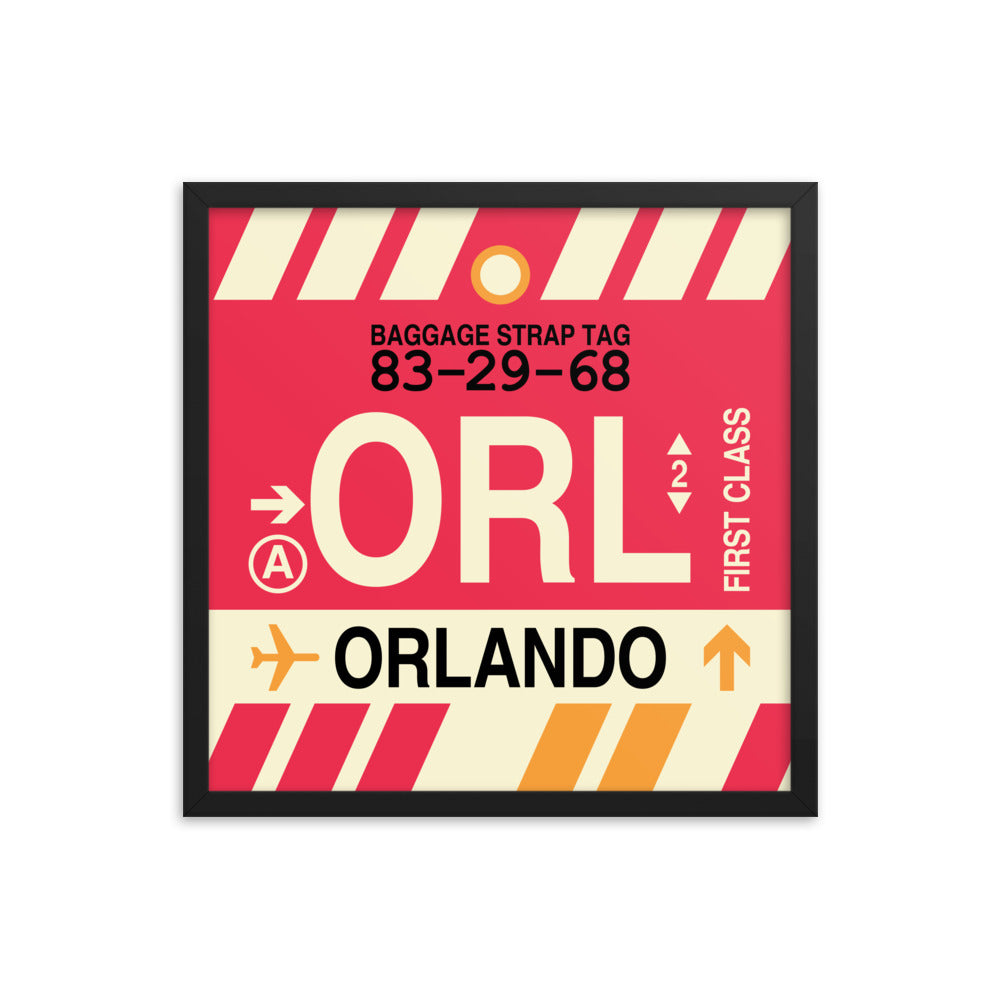 Travel-Themed Framed Print • ORL Orlando Souvenir • YHM Designs - Image 05