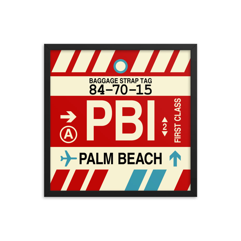 Travel-Themed Framed Print • PBI Palm Beach • YHM Designs - Image 05