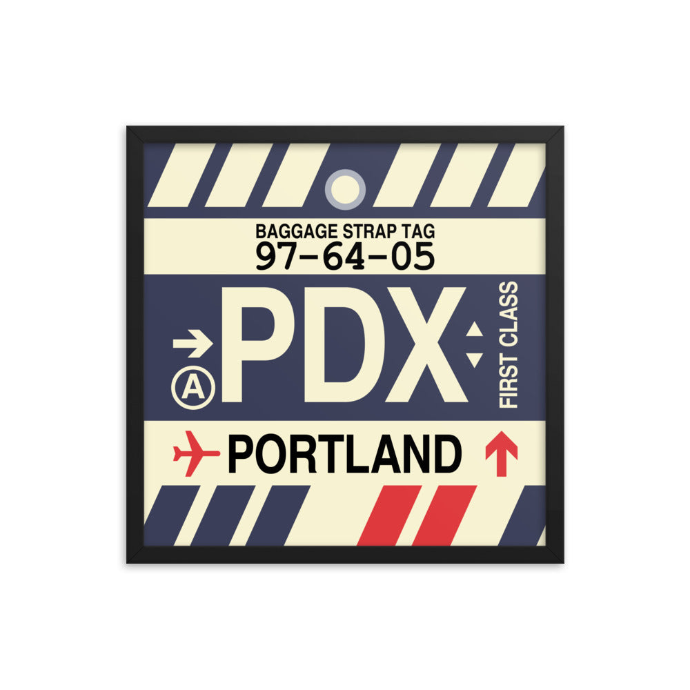 Travel-Themed Framed Print • PDX Portland • YHM Designs - Image 05
