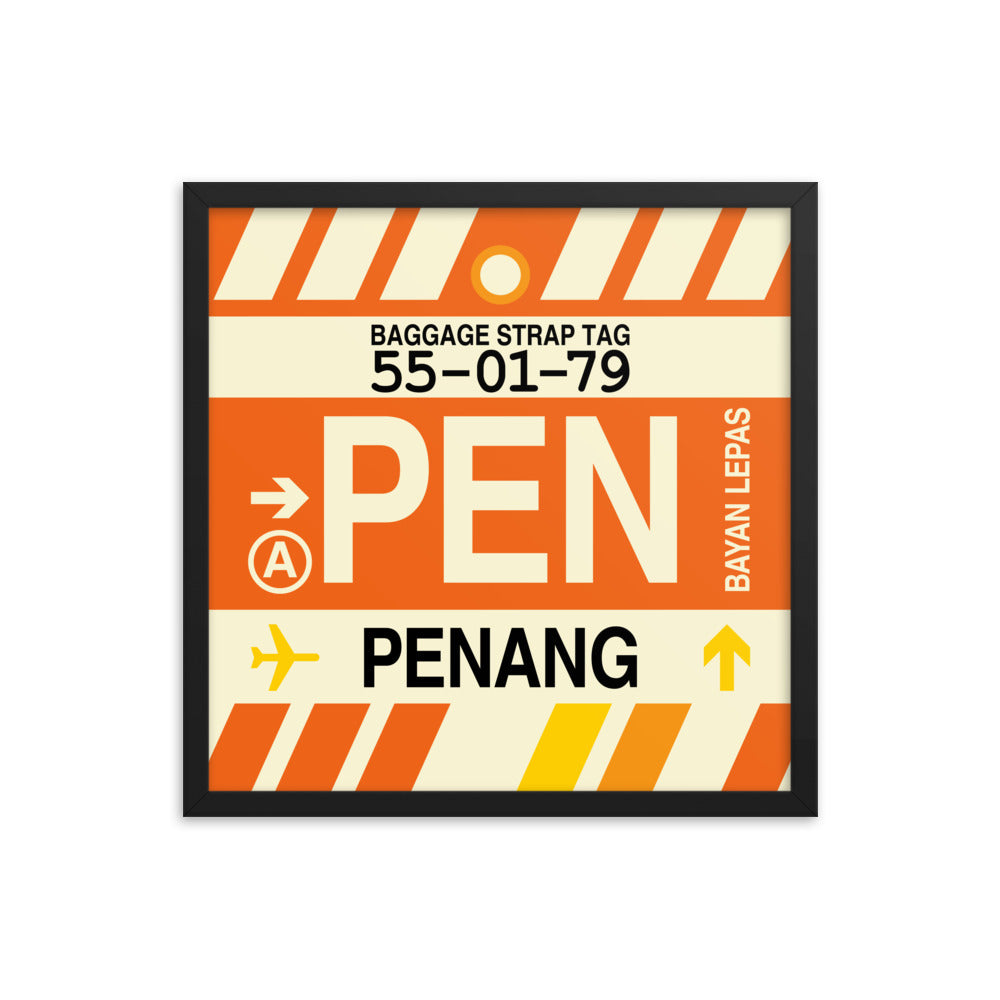 Travel-Themed Framed Print • PEN Penang Souvenir • YHM Designs - Image 05