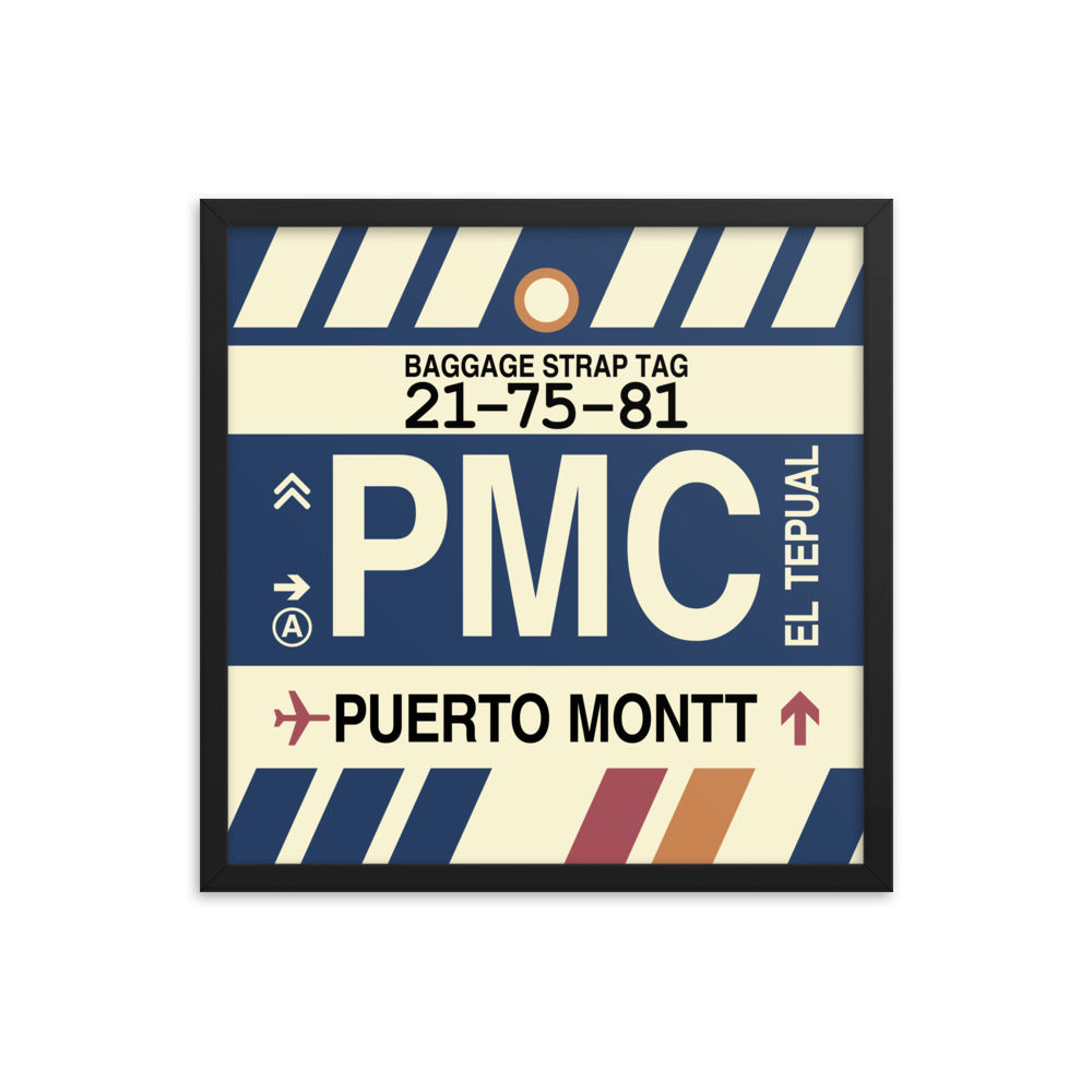 Travel-Themed Framed Print • PMC Puerto Montt Souvenir • YHM Designs - Image 05