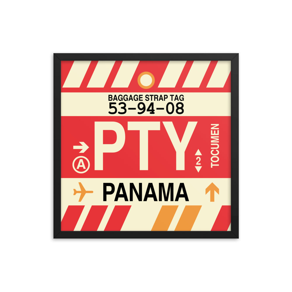 Travel-Themed Framed Print • PTY Panama City Souvenir • YHM Designs - Image 05