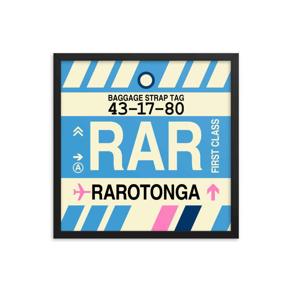 Travel-Themed Framed Print • RAR Rarotonga Souvenir • YHM Designs - Image 05