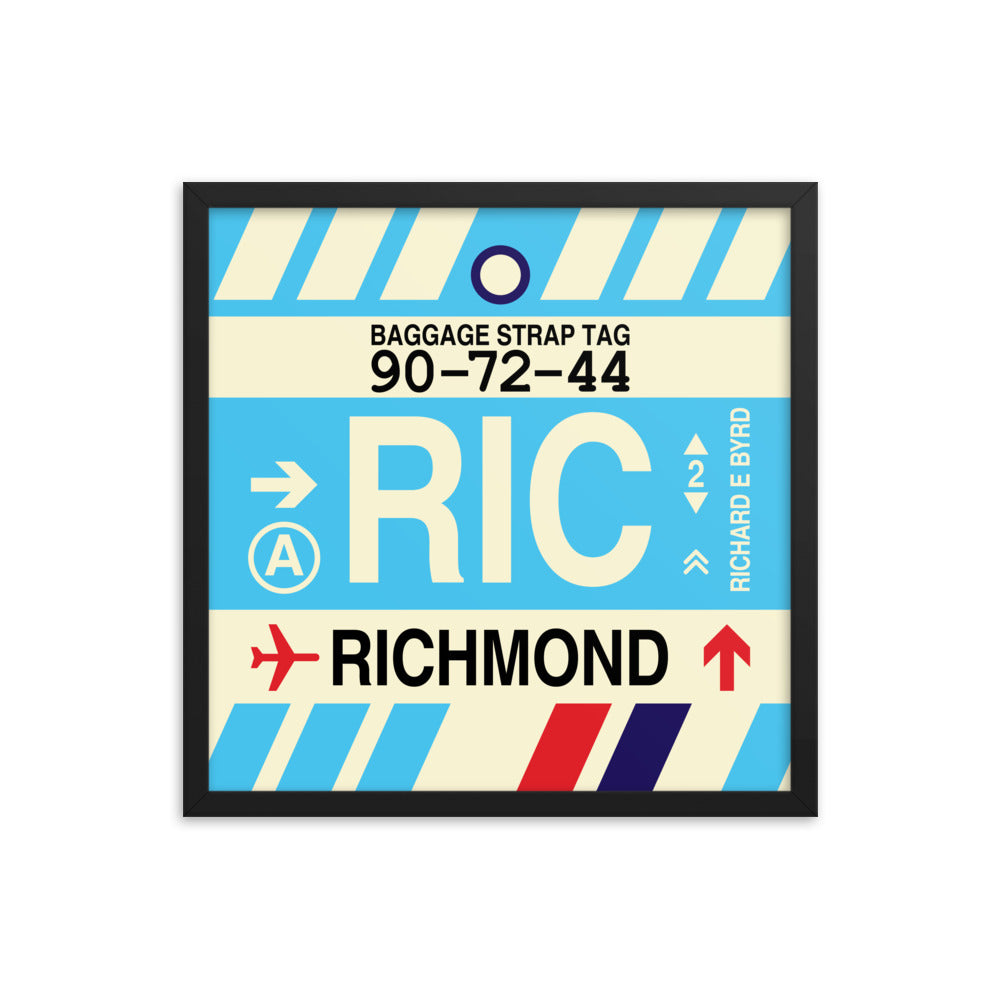Travel-Themed Framed Print • RIC Richmond • YHM Designs - Image 05
