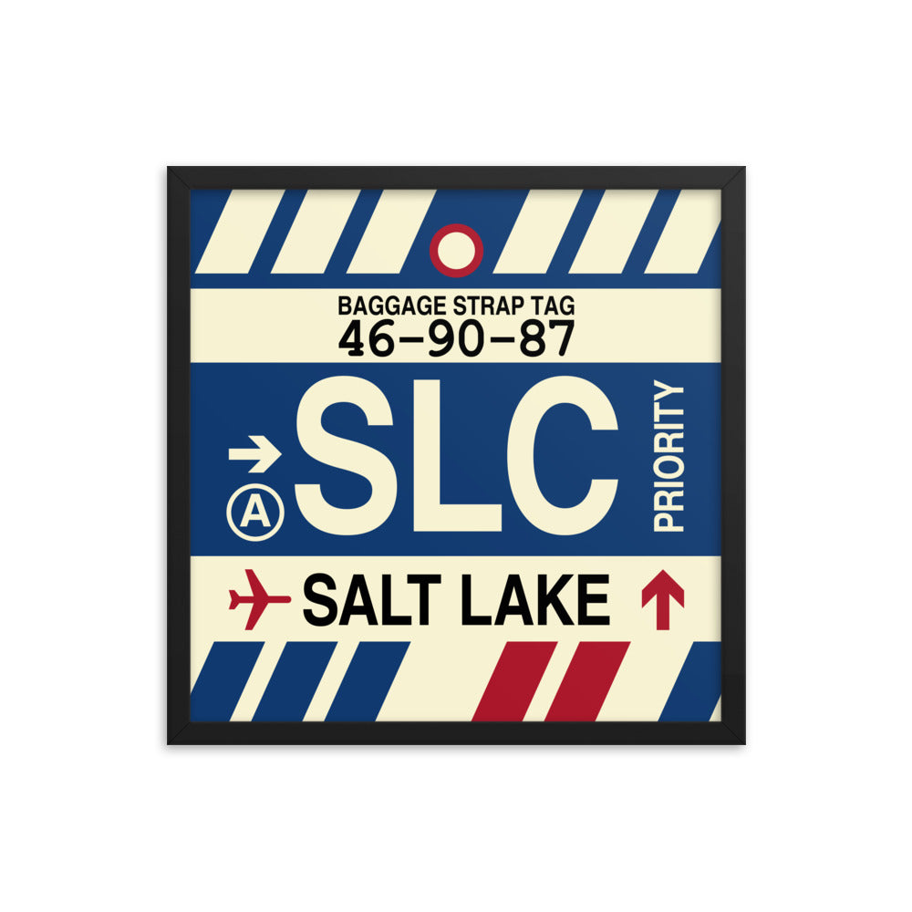 Travel-Themed Framed Print • SLC Salt Lake City • YHM Designs - Image 05
