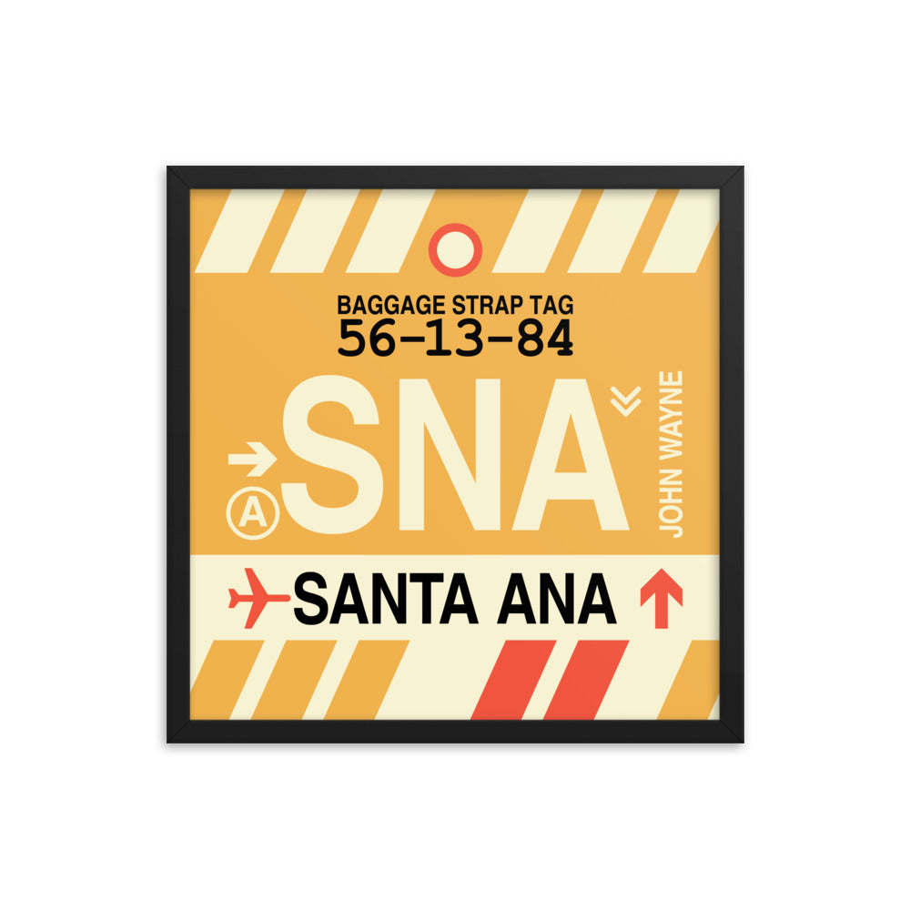 Travel-Themed Framed Print • SNA Santa Ana Souvenir • YHM Designs - Image 05