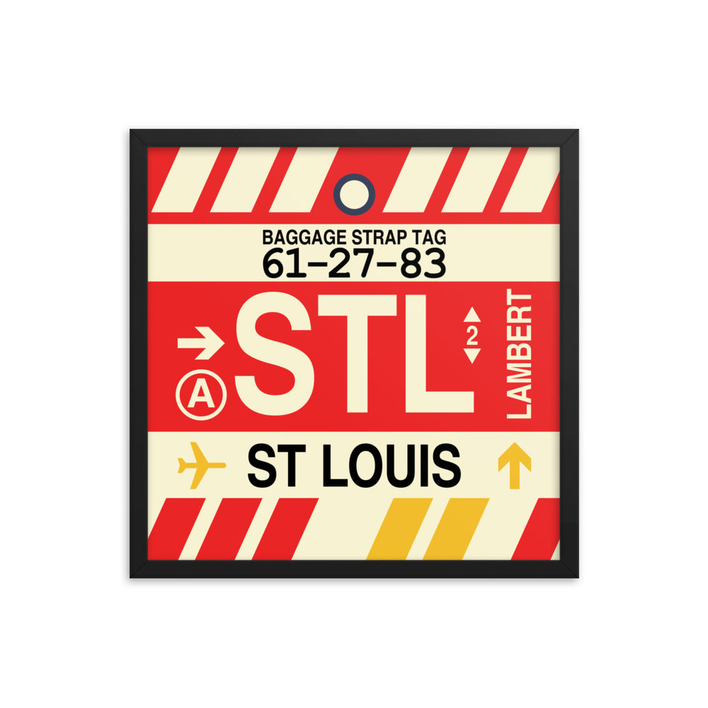 Travel-Themed Framed Print • STL St. Louis • YHM Designs - Image 05